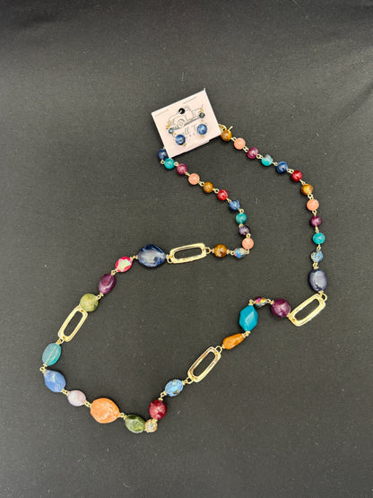 Retro Bohemian Bead Necklace Set