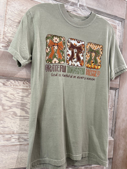 Grateful Thankful Blessed Tee
