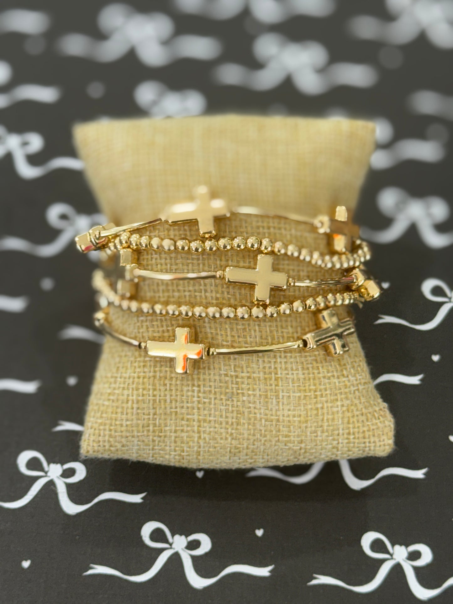 Ellie Cross Bracelet Set