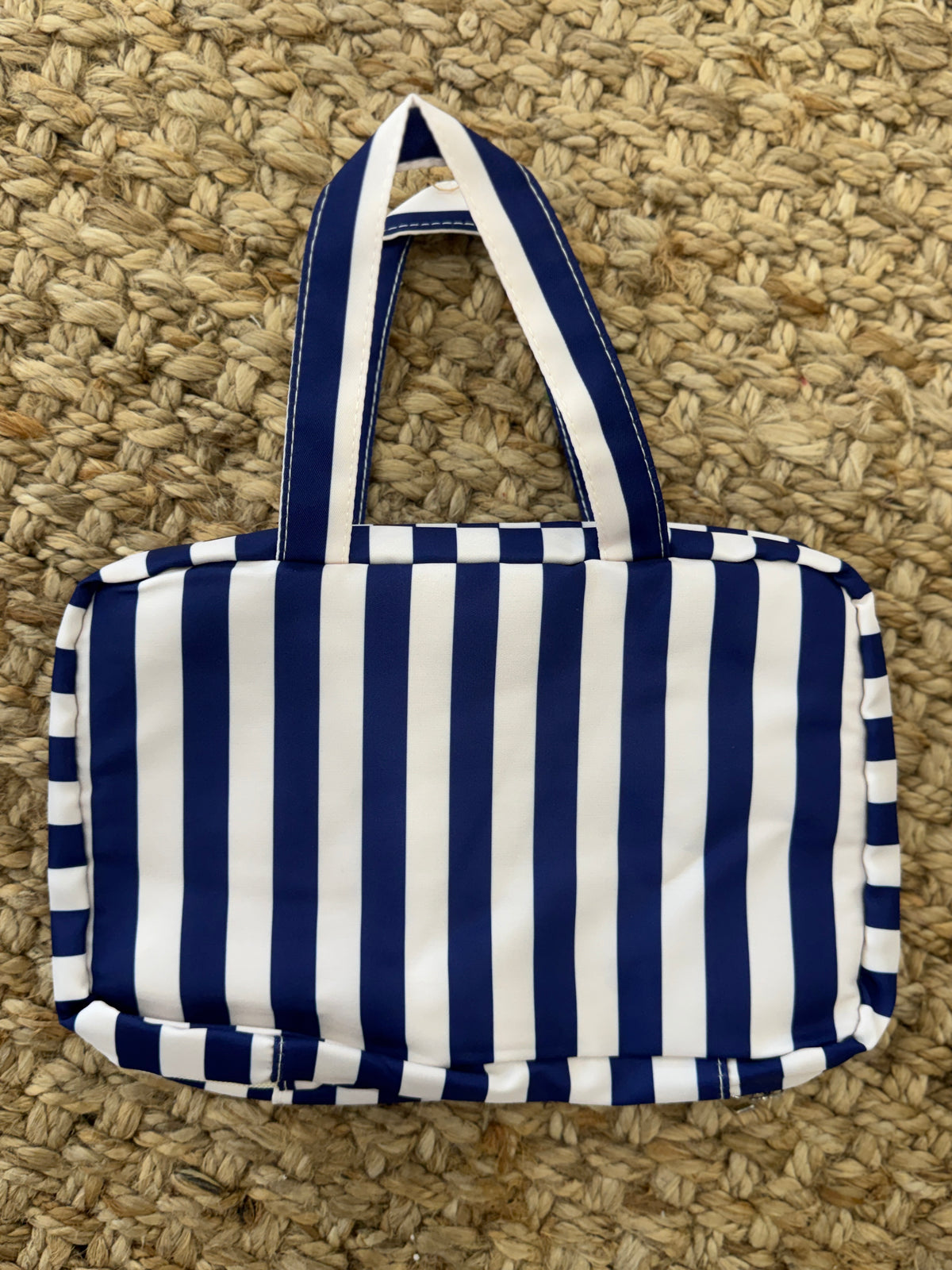 Striped 4-Layer Foldable Hanging Toiletry Bag