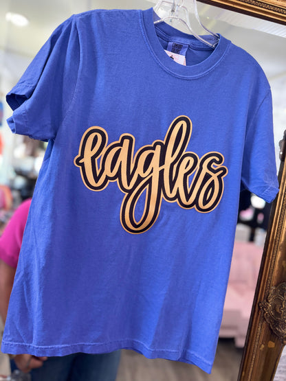 Metallic Gold Eagles Tee