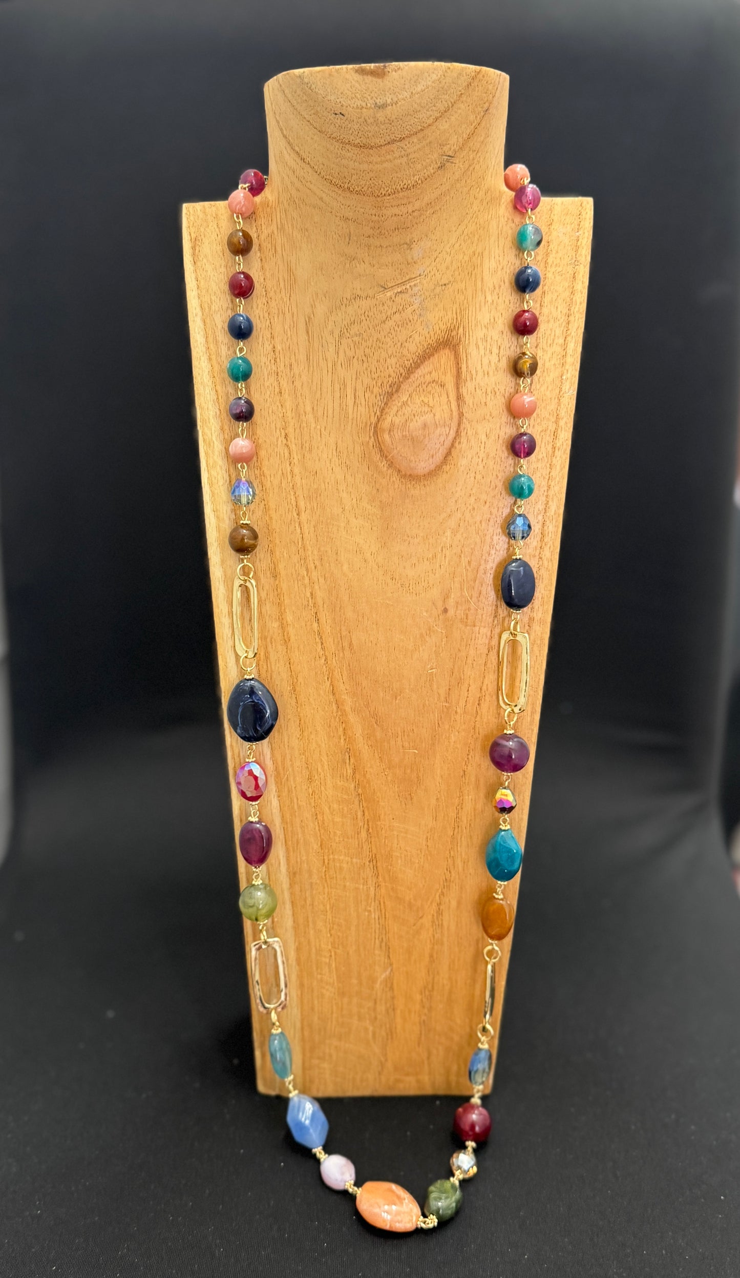 Retro Bohemian Bead Necklace Set