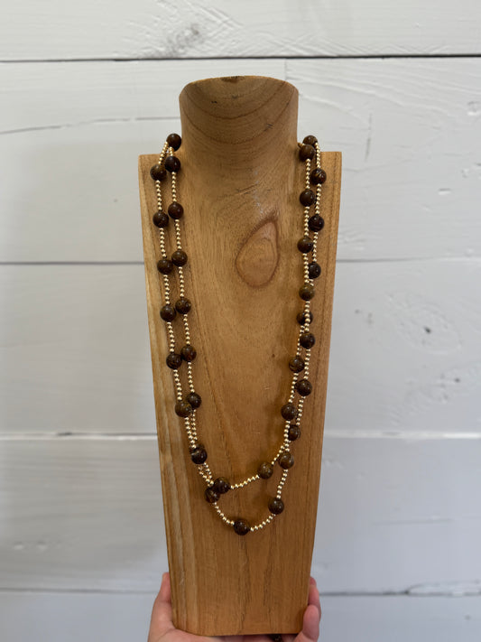 Elio Long-Strand Beaded Necklace