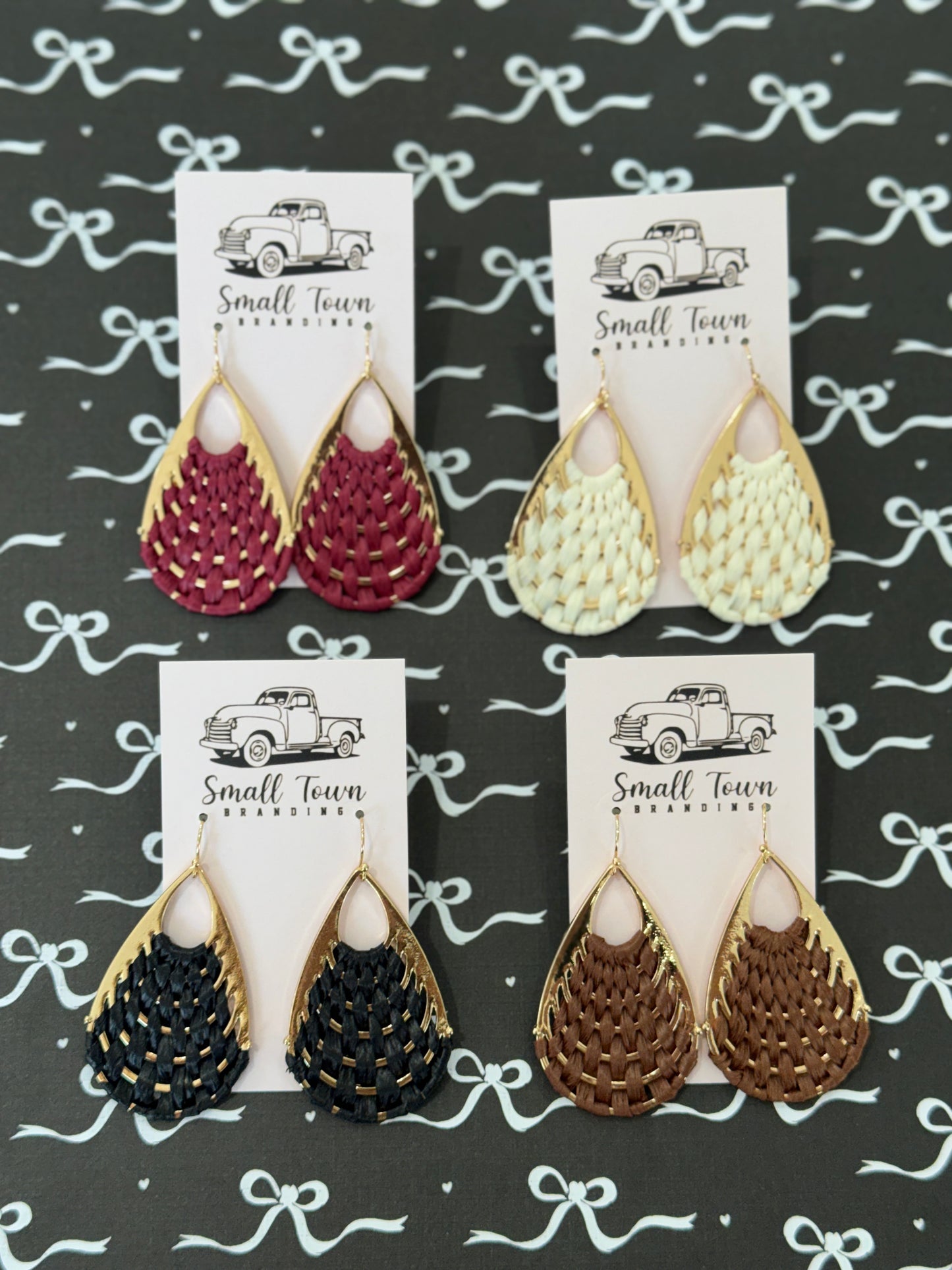 Everyday Woven Teardrop Earrings