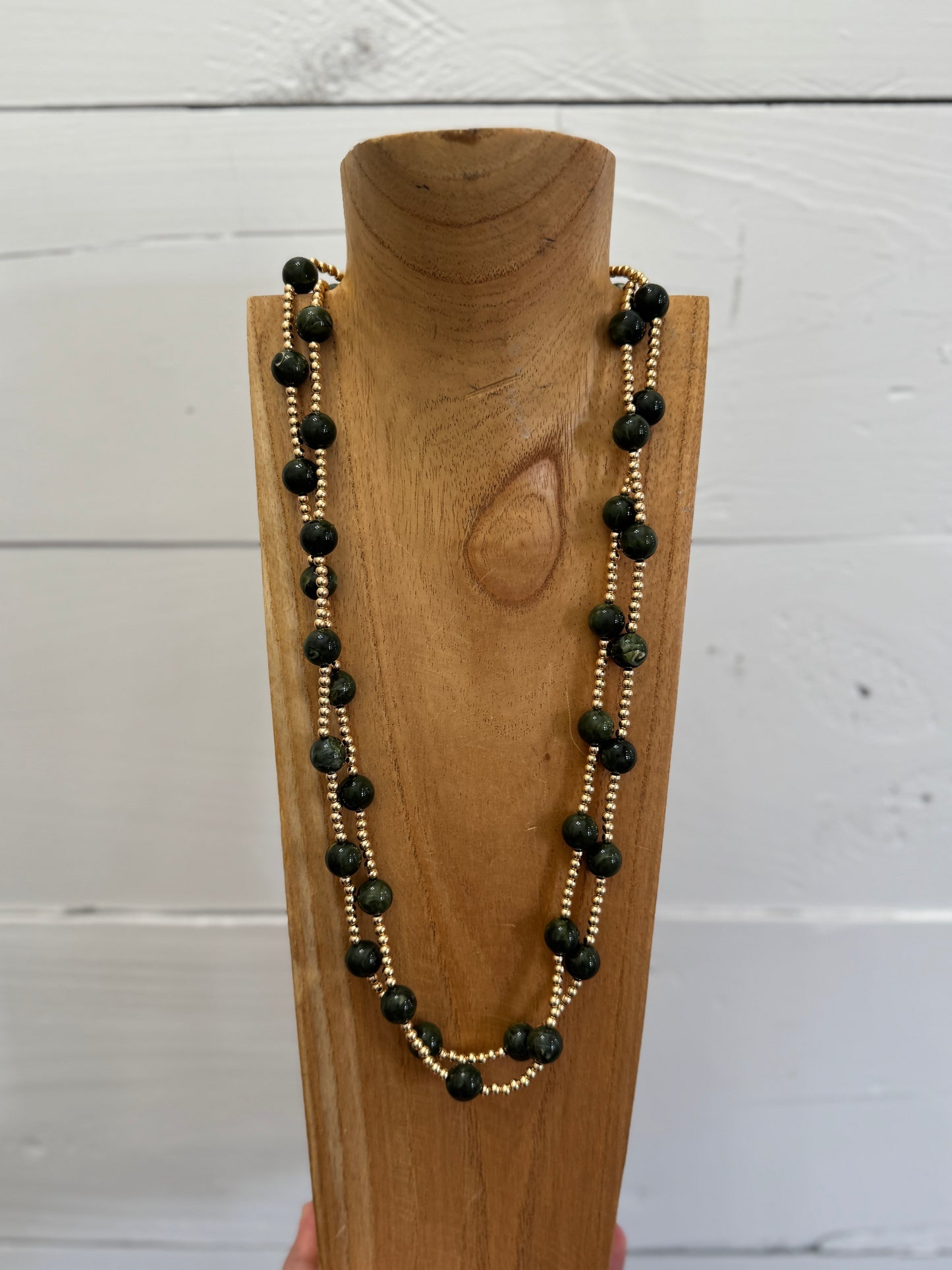 Elio Long-Strand Beaded Necklace