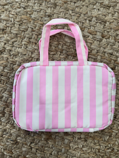 Striped 4-Layer Foldable Hanging Toiletry Bag