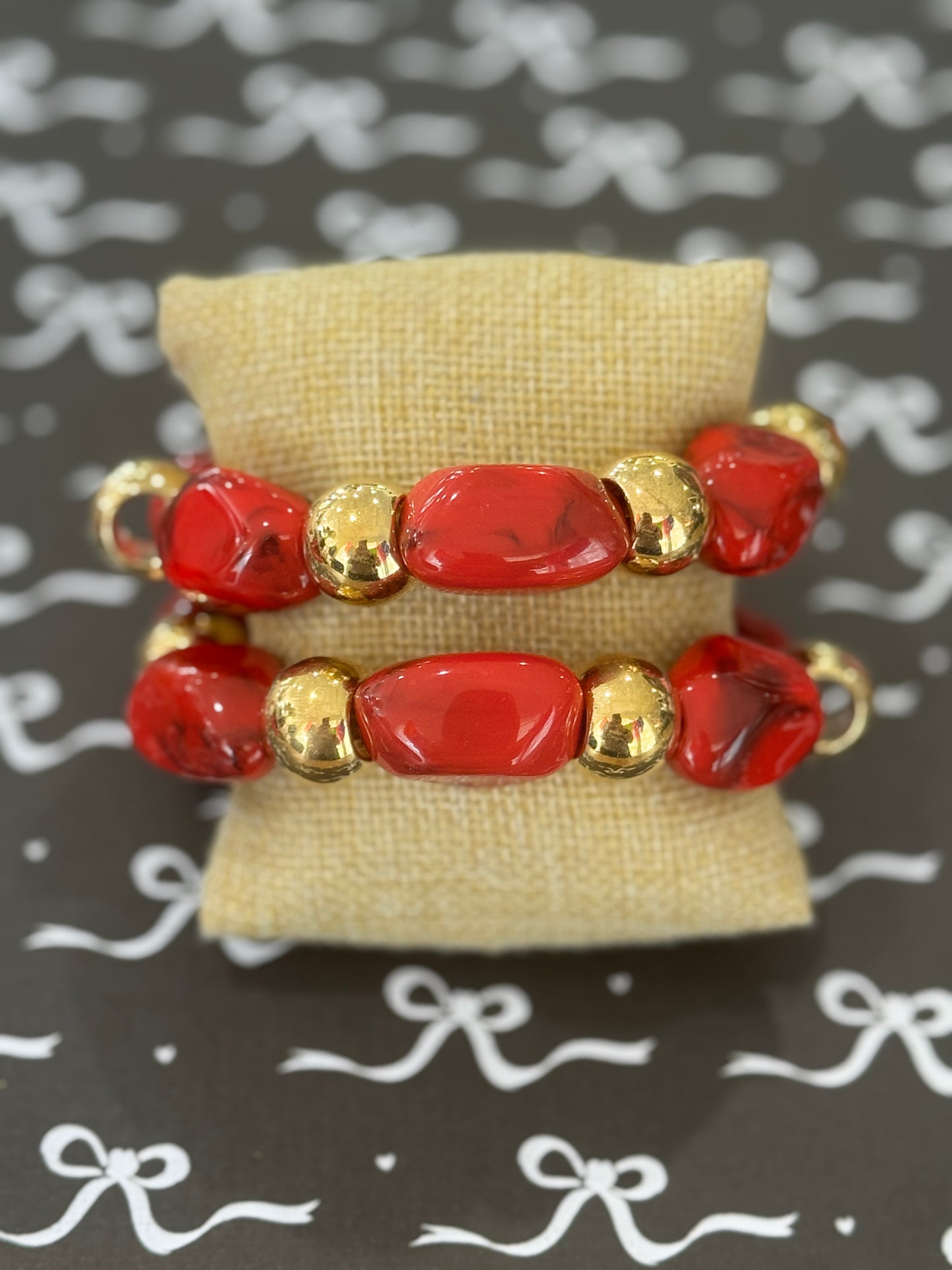 Chunky Beaded Bracelet Set