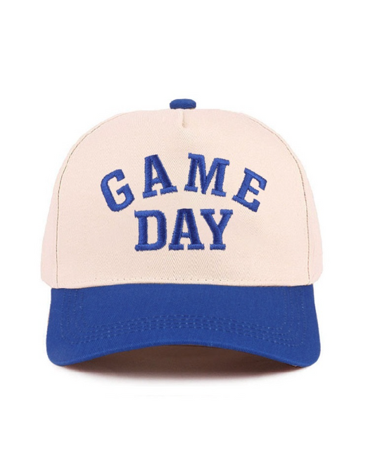 Cap with 'GAME DAY' text on a white background