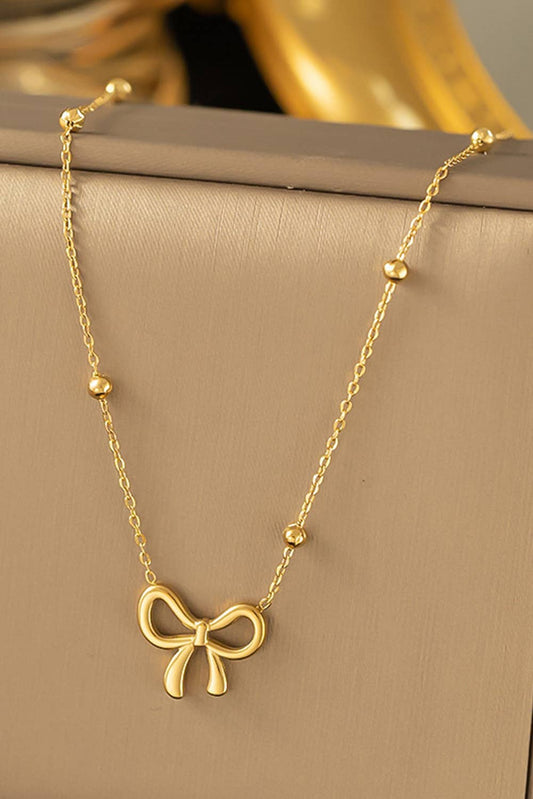 Bow + Satellite Chain Necklace