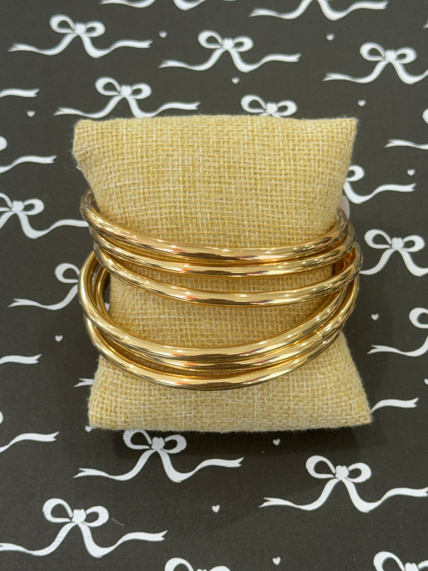 Gold 6-Bangle Set