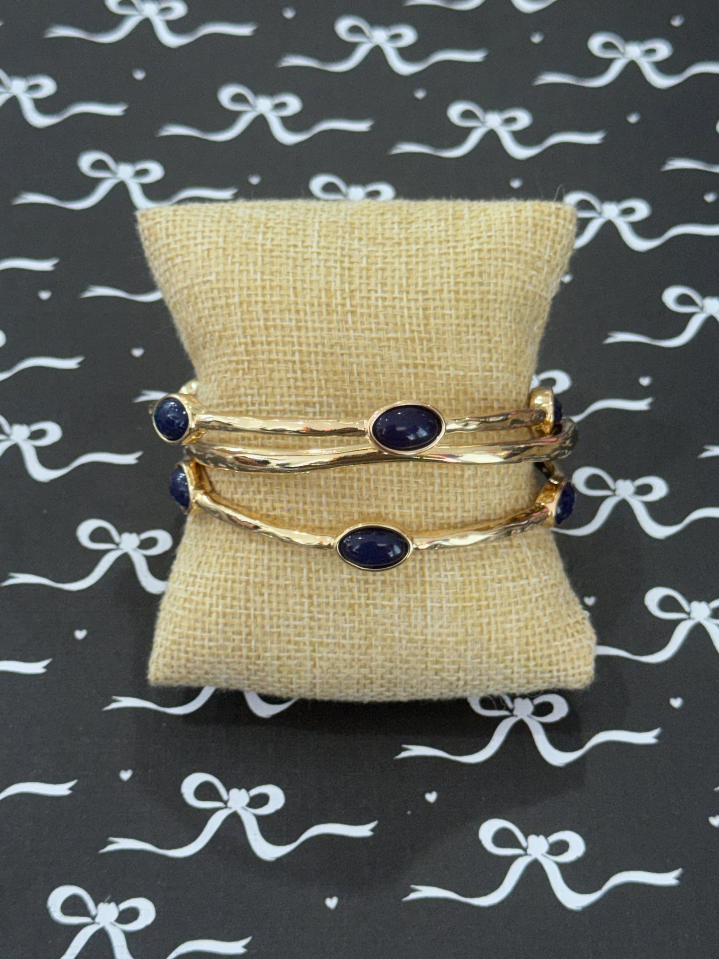 Chunky Gold Bangle Set