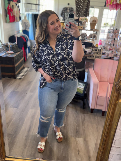 Handy High Rise Light Wash Crop Flare Jeans