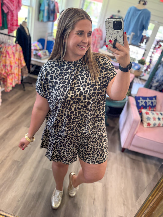 Dahlia Leopard Knit Set