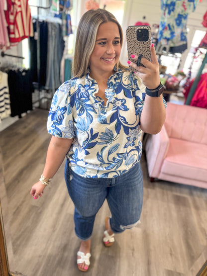 Emmie Lush Blossom Print Top
