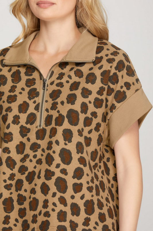 Louisa Leopard Top