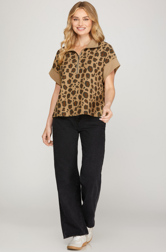 Louisa Leopard Top