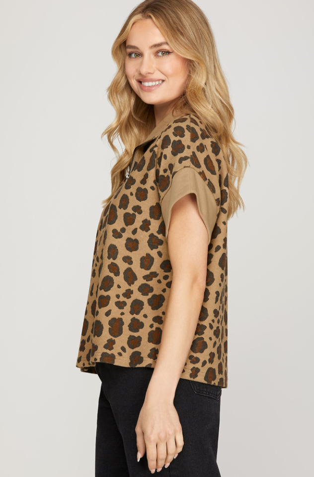 Louisa Leopard Top