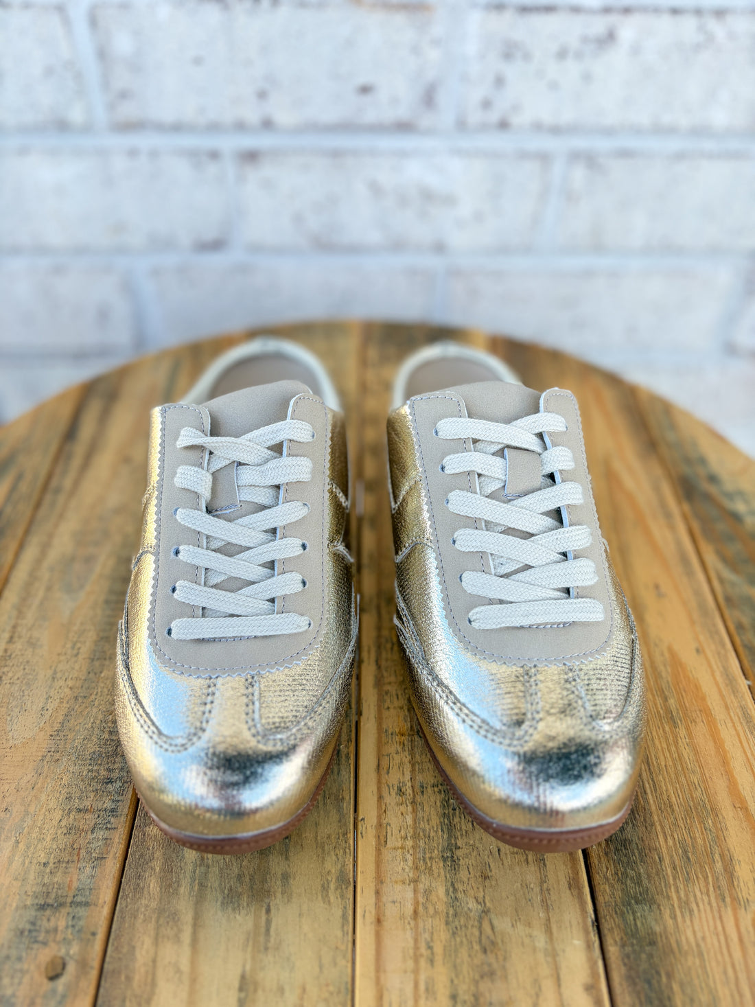 Mackay Gold Slip On Sneakers