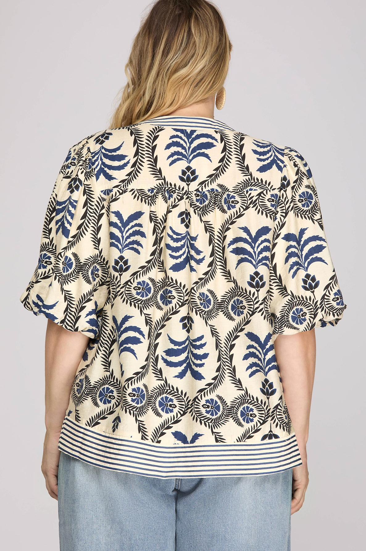Paisley Belle Bubble Sleeve Top
