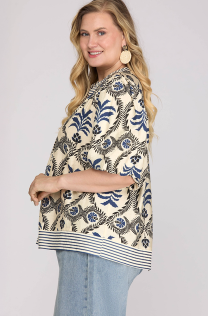 Paisley Belle Bubble Sleeve Top