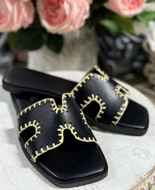 Finity Black Sandals