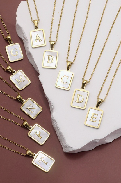 Initial Pendant Necklace