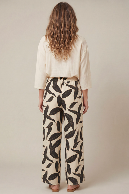 Katie Printed Pants With Pockets