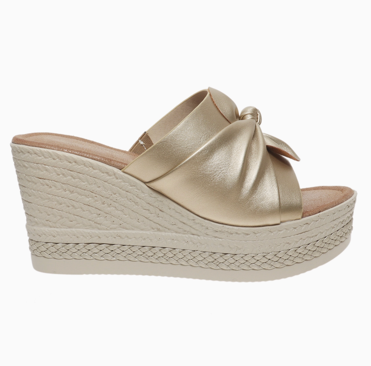 Carol Gold Twist Wedges