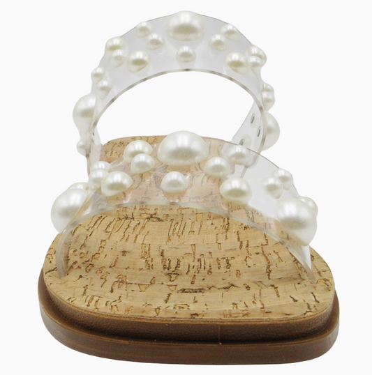 Pearl Cork Sandals
