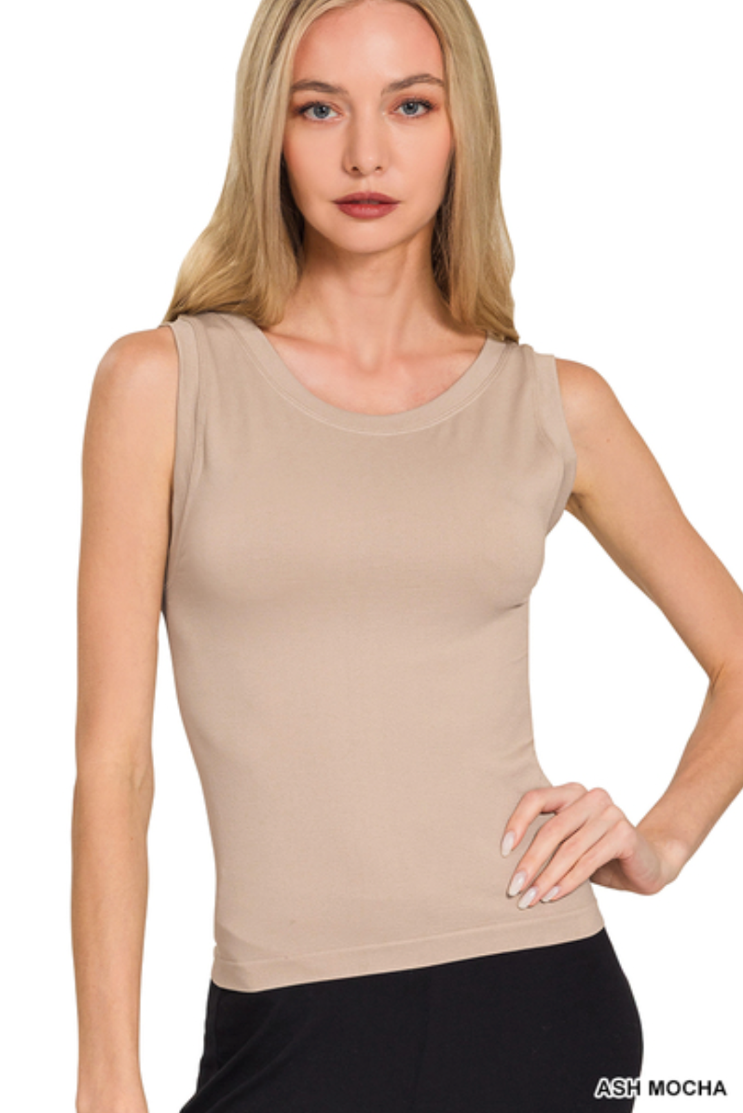 Seamless Round Neck Tank Top