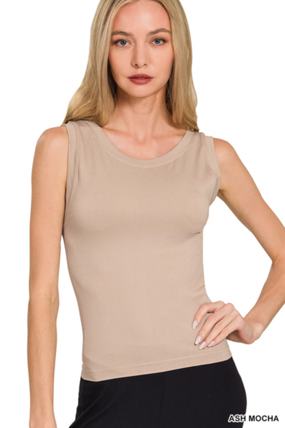 Seamless Round Neck Tank Top