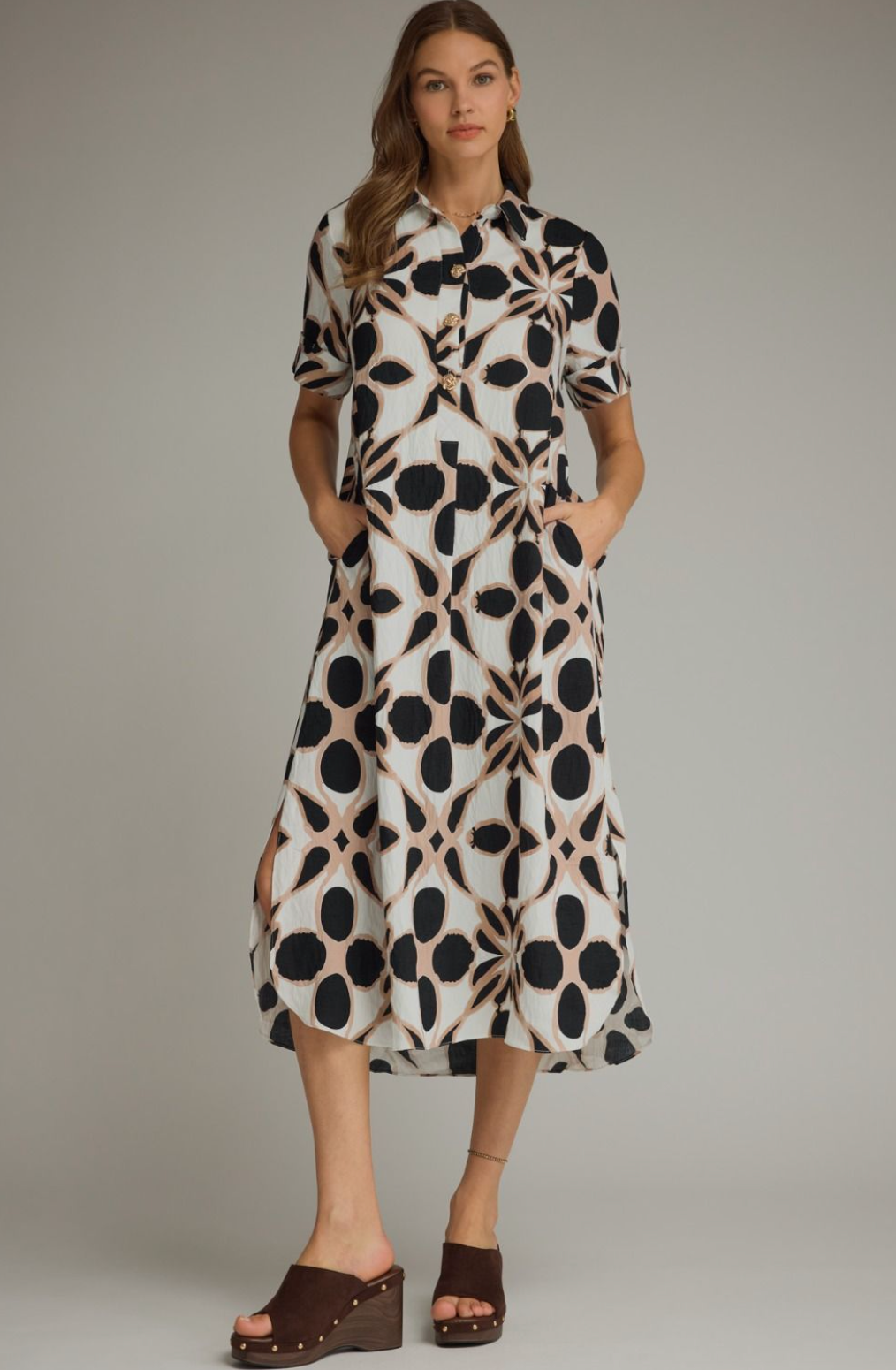 Sutton Printed Midi Dress