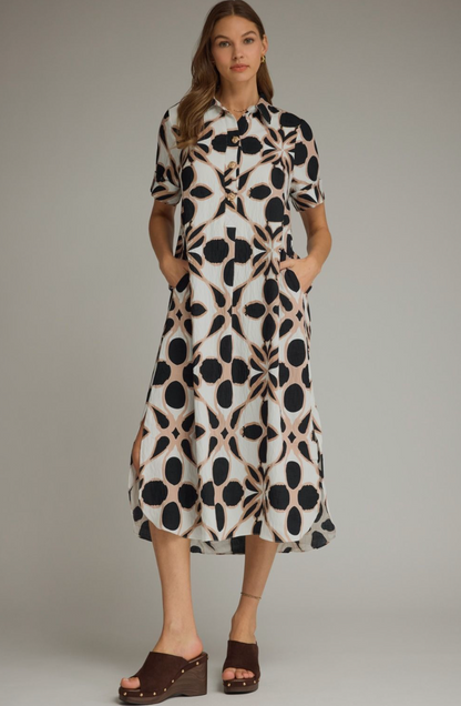 Sutton Printed Midi Dress
