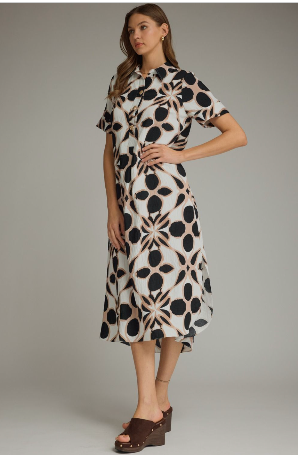 Sutton Printed Midi Dress